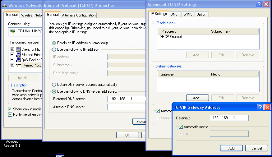 Advanced TCP/IP Settings